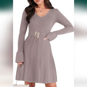 ANRABESS Women's Sweater Dress